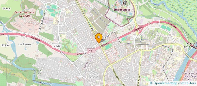 localisation de l'entreprise ANGTEKNO à AVRILLE