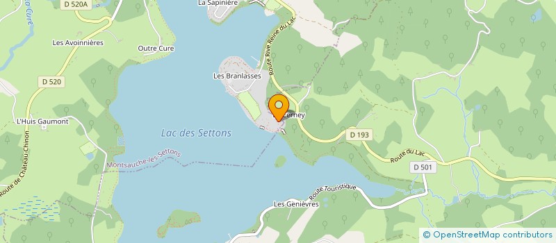 localisation de l'entreprise ANGUE - MOLARD à MONTSAUCHE-LES-SETTONS