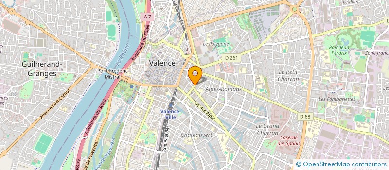 localisation de l'entreprise ANGUILL'  VALENCE