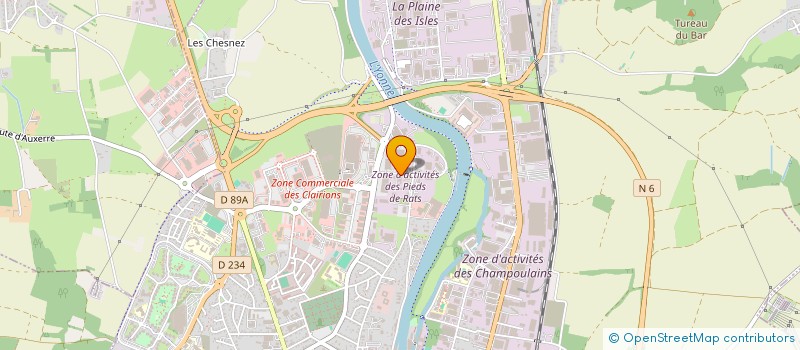 localisation de l'entreprise ANGUISON  AUXERRE