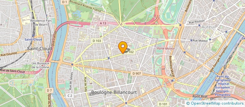 localisation de l'entreprise ANGUS à BOULOGNE-BILLANCOURT