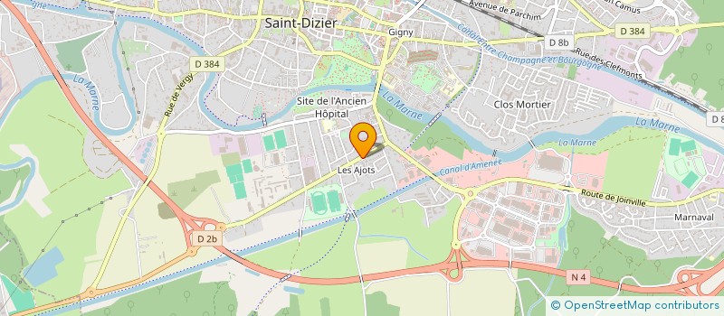 localisation de l'entreprise ANGUS BILLARD CLUB à SAINT-DIZIER