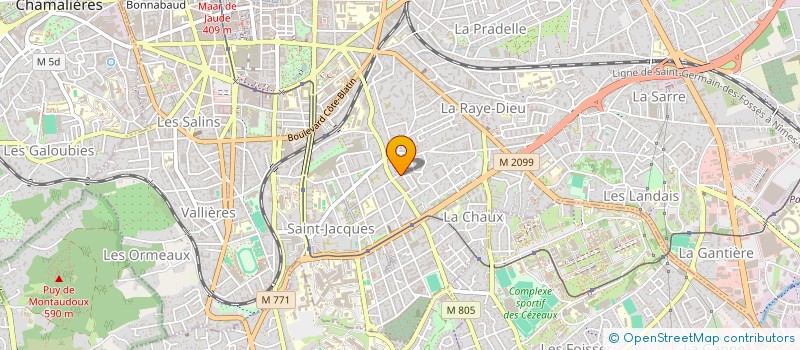 localisation de l'entreprise ANGY  CLERMONT-FERRAND