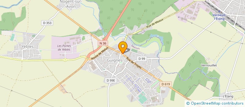 localisation de l'entreprise ANGY ET ELFY  GUIGNES