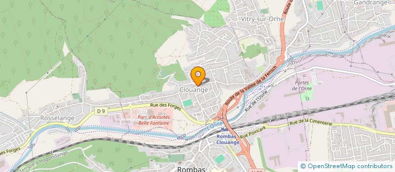 localisation de l'entreprise ANGY I  CLOUANGE