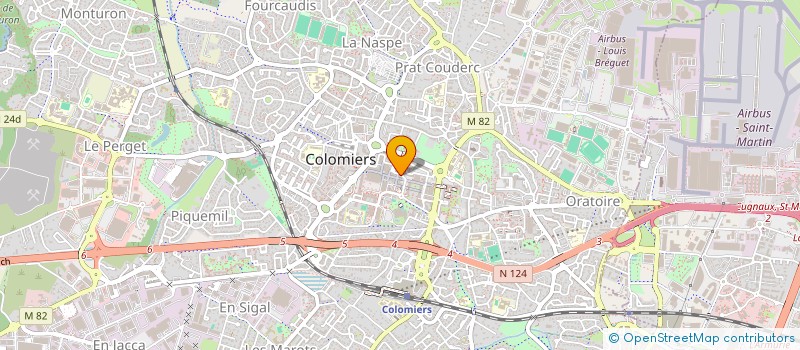localisation de l'entreprise ANH NETTOYAGE à COLOMIERS