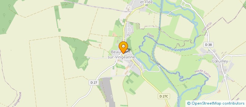 localisation de l'entreprise ANH SECURITE  BEAUMONT-SUR-VINGEANNE