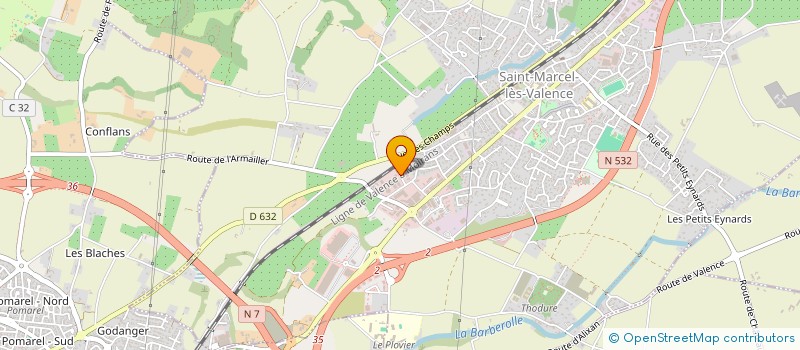 localisation de l'entreprise ANH SERVICES  SAINT-MARCEL-LES-VALENCE