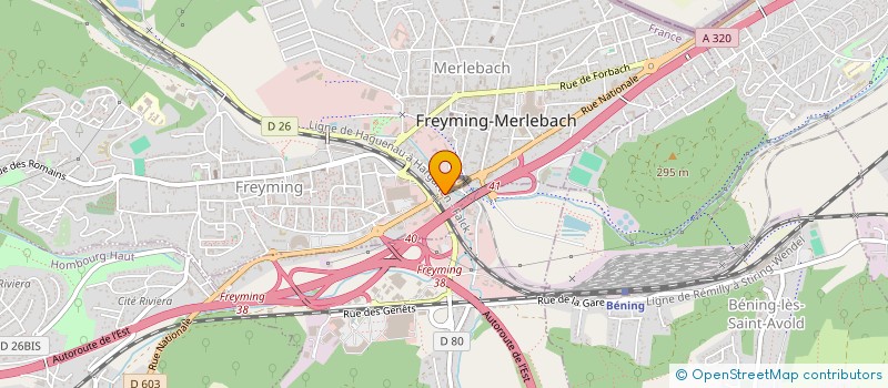 localisation de l'entreprise ANI  FREYMING-MERLEBACH