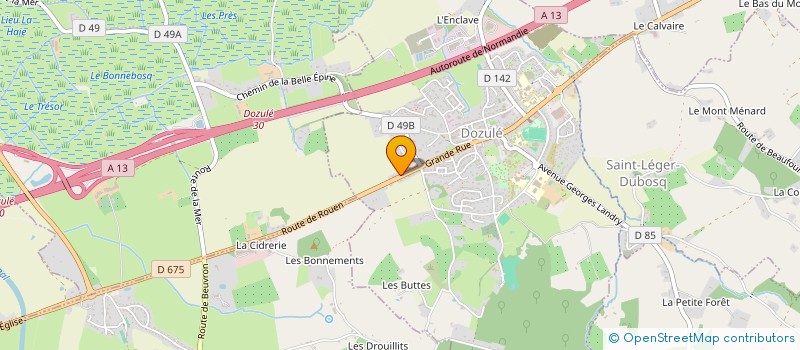 localisation de l'entreprise ANI  DOZULE