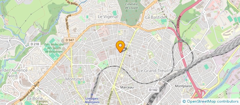 localisation de l'entreprise ANI SCAN à LIMOGES