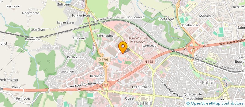 localisation de l'entreprise ANI-THIE à VANNES