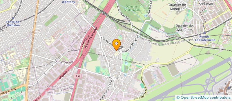 localisation de l'entreprise ANIA TRANSPORTS ET DEM à WISSOUS