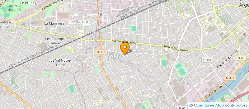 localisation de l'entreprise ANICA  ARGENTEUIL