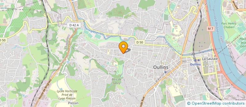 localisation de l'entreprise ANICAM  OULLINS-PIERRE-BENITE