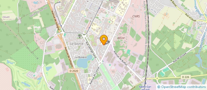 localisation de l'entreprise ANICOR à ORLEANS