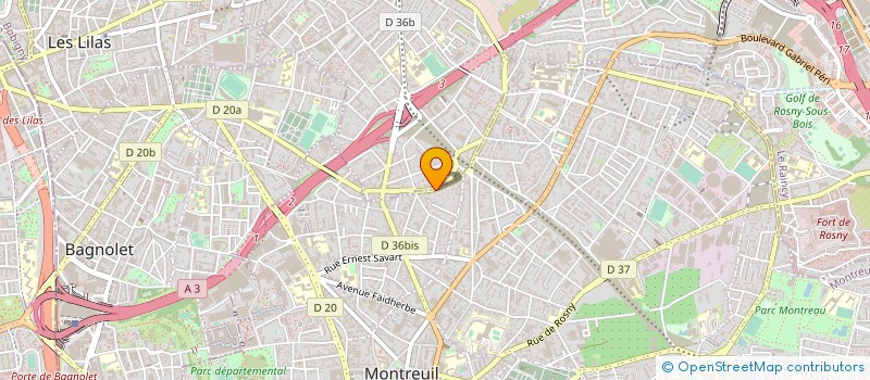 localisation de l'entreprise ANIDAL  MONTREUIL