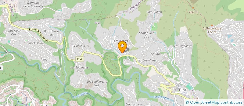 localisation de l'entreprise ANIDAME  BIOT