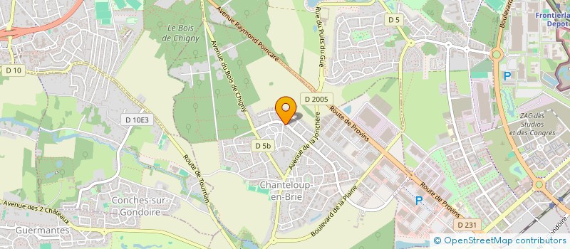 localisation de l'entreprise ANIDEO à NANTEUIL-LES-MEAUX