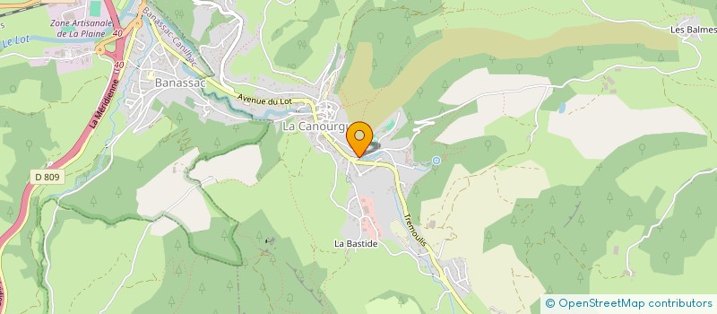 localisation de l'entreprise ANIEL AUTO  BANASSAC-CANILHAC