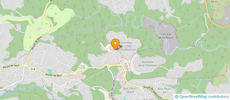 localisation de l'entreprise ANIEL IMMOBILIER  VALBONNE