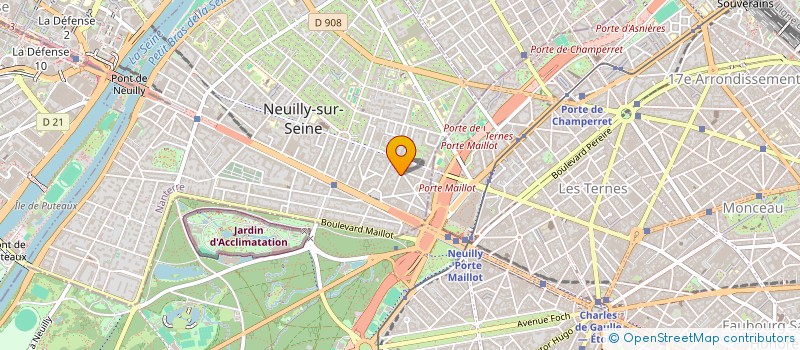 localisation de l'entreprise ANIELA à NEUILLY-SUR-SEINE