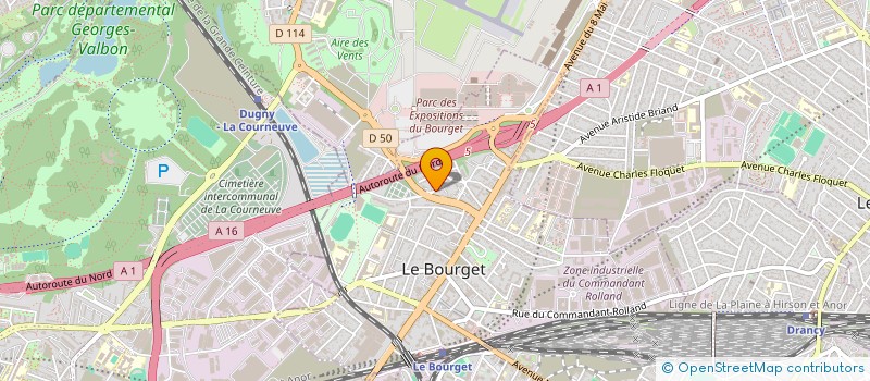 localisation de l'entreprise ANIKI BAZAR à LE BOURGET
