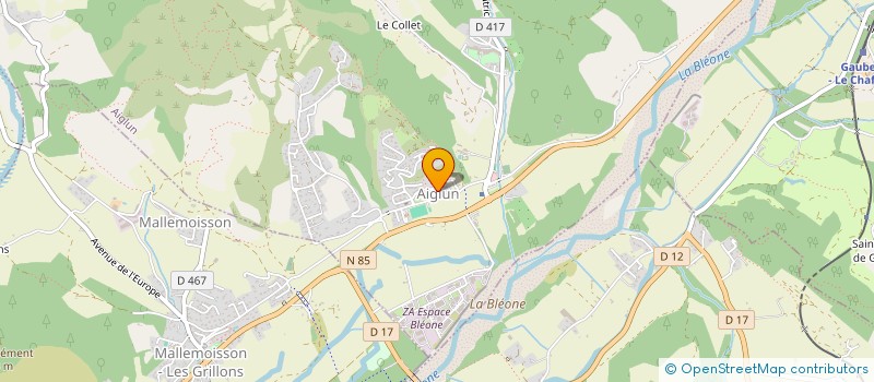 localisation de l'entreprise ANIL'AIGLUN  AIGLUN