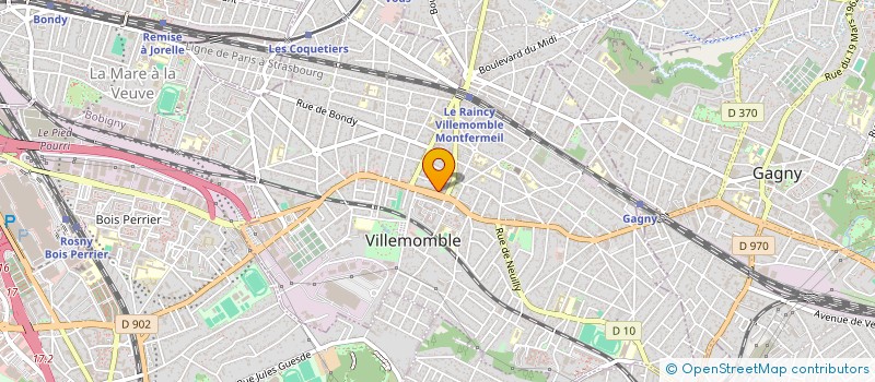 localisation de l'entreprise ANILA à VILLEMOMBLE