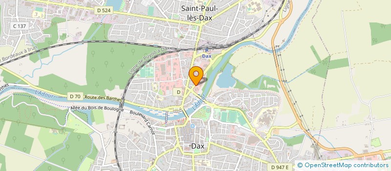 localisation de l'entreprise ANILAND à DAX