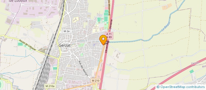 localisation de l'entreprise ANILI  GERZAT