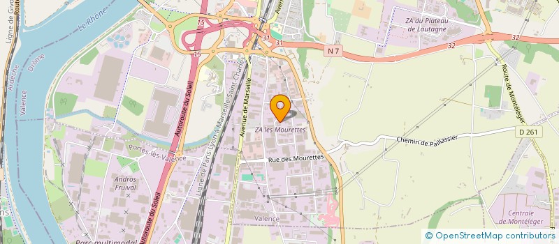 localisation de l'entreprise ANILINE à VALENCE