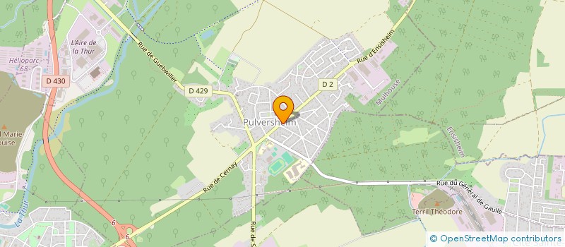 localisation de l'entreprise ANILINE PROXIMITE  PULVERSHEIM