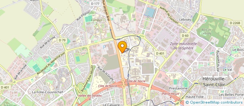 localisation de l'entreprise ANIM à CAEN