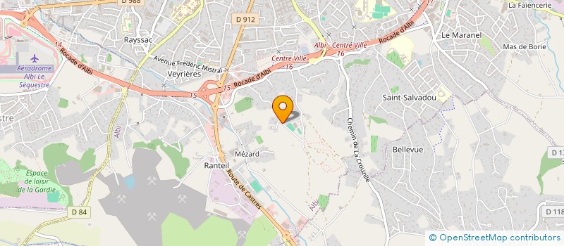 localisation de l'entreprise ANIM à ALBI