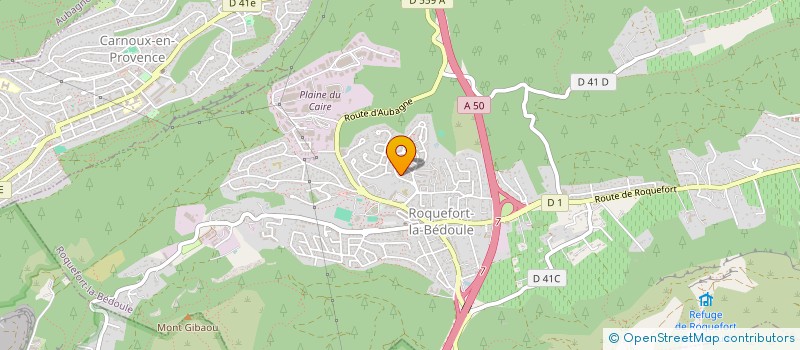 localisation de l'entreprise ANIM A L'AIDE - DEFENSE ET PROTECTION DES ANIMAUX BEDOULENS  ROQUEFORT-LA-BEDOULE