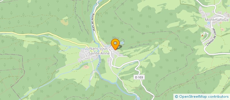 localisation de l'entreprise ANIM' A NANS  NANS-SOUS-SAINTE-ANNE