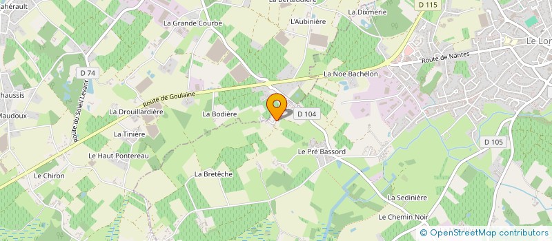 localisation de l'entreprise ANIM'ACTE SHOW à LE LOROUX-BOTTEREAU