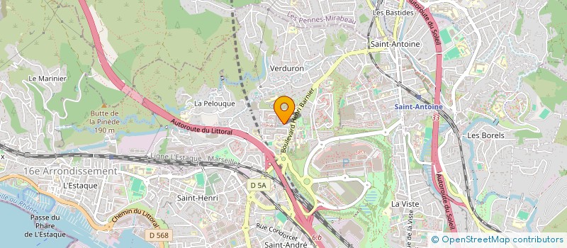 localisation de l'entreprise ANIM' ACTION PROD' à MARSEILLE