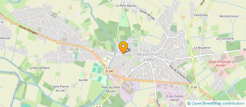 localisation de l'entreprise ANIM'AGES  BEAUFORT-EN-ANJOU