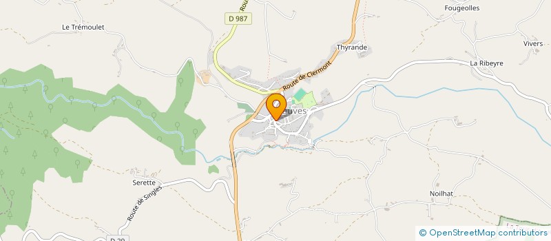 localisation de l'entreprise ANIM'ART  TAUVES