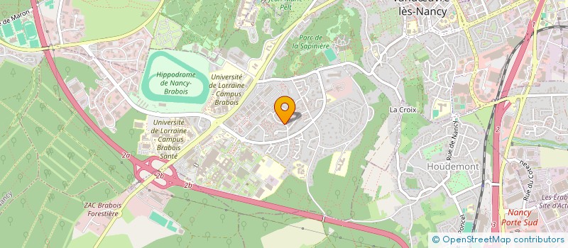 localisation de l'entreprise ANIM'BRABOIS  VANDUVRE-LES-NANCY
