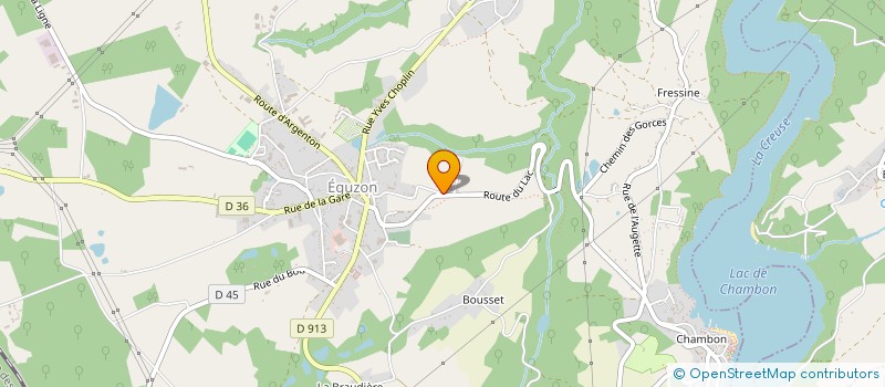 localisation de l'entreprise ANIM BUDDY à EGUZON-CHANTOME
