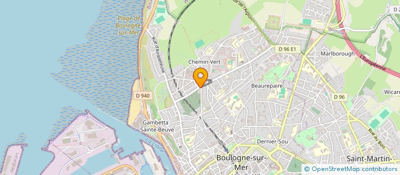 localisation de l'entreprise ANIM CHEMIN VERT-ANIM LAVERIE à BOULOGNE-SUR-MER