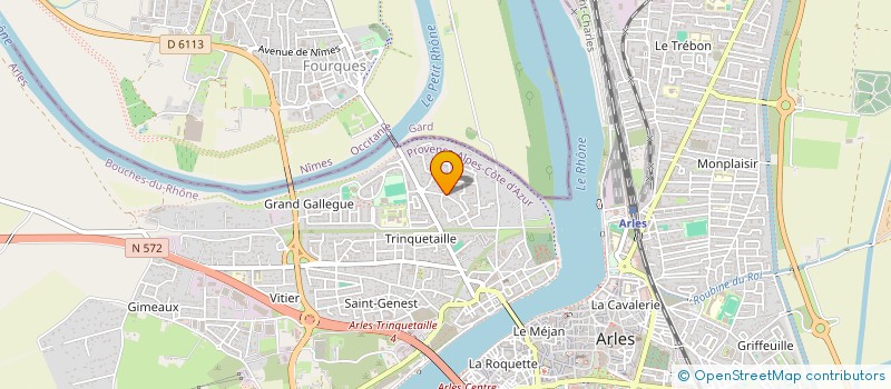 localisation de l'entreprise ANIM'CREA à ARLES
