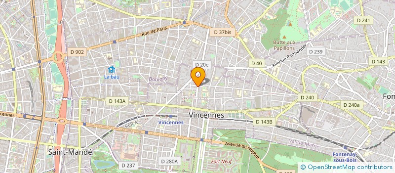 localisation de l'entreprise ANIM'ECHECS à VINCENNES