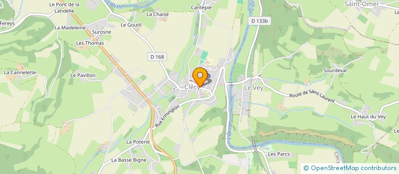 localisation de l'entreprise ANIM'ECOLE  CLECY