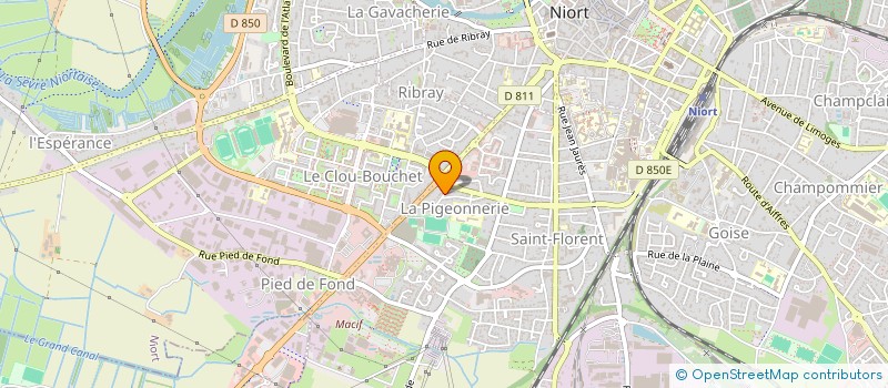 localisation de l'entreprise ANIM'EMPATTES, MEDIATION PAR L'ANIMAL à NIORT