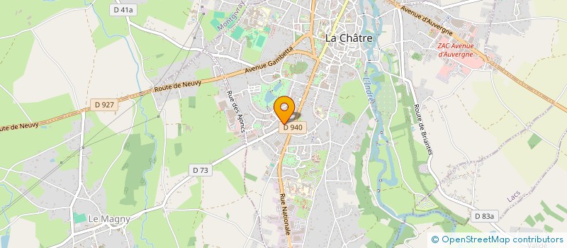 localisation de l'entreprise ANIM'EN FETE à LA CHATRE