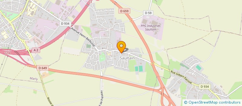 localisation de l'entreprise ANIM'EVENT PROD  SAULTAIN